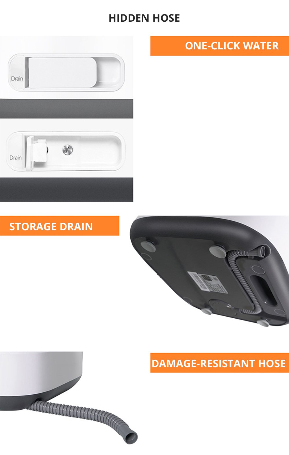 Moyu Second Generation Portable Mini Folding Automatic Washing Machine Spin Dry Energy Saving For Home Travel - Pink