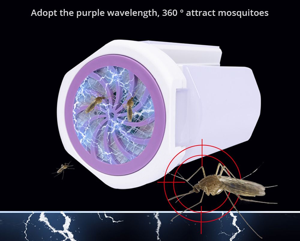 45W Multifunctional LED Folding Mosquito Killer Lamp White