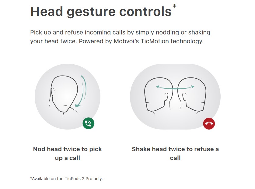 TicPods 2 Pro AI Qualcomm QCC5121 Earbuds ENC Posture Control Quick- Command Dual Mic aptX/AAC/SBC - Blue