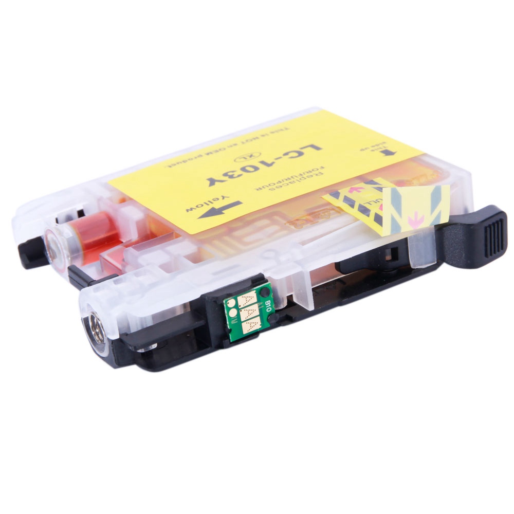 10PCS Brother LC103XL 4BK / 2C / 2M / 2Y Ink Cartridge Anti-fading Document Image Printing - Black