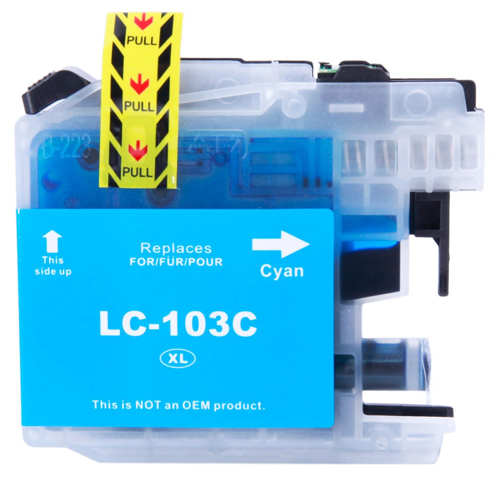 10PCS Brother LC103XL 4BK / 2C / 2M / 2Y Ink Cartridge Anti-fading Document Image Printing - Black