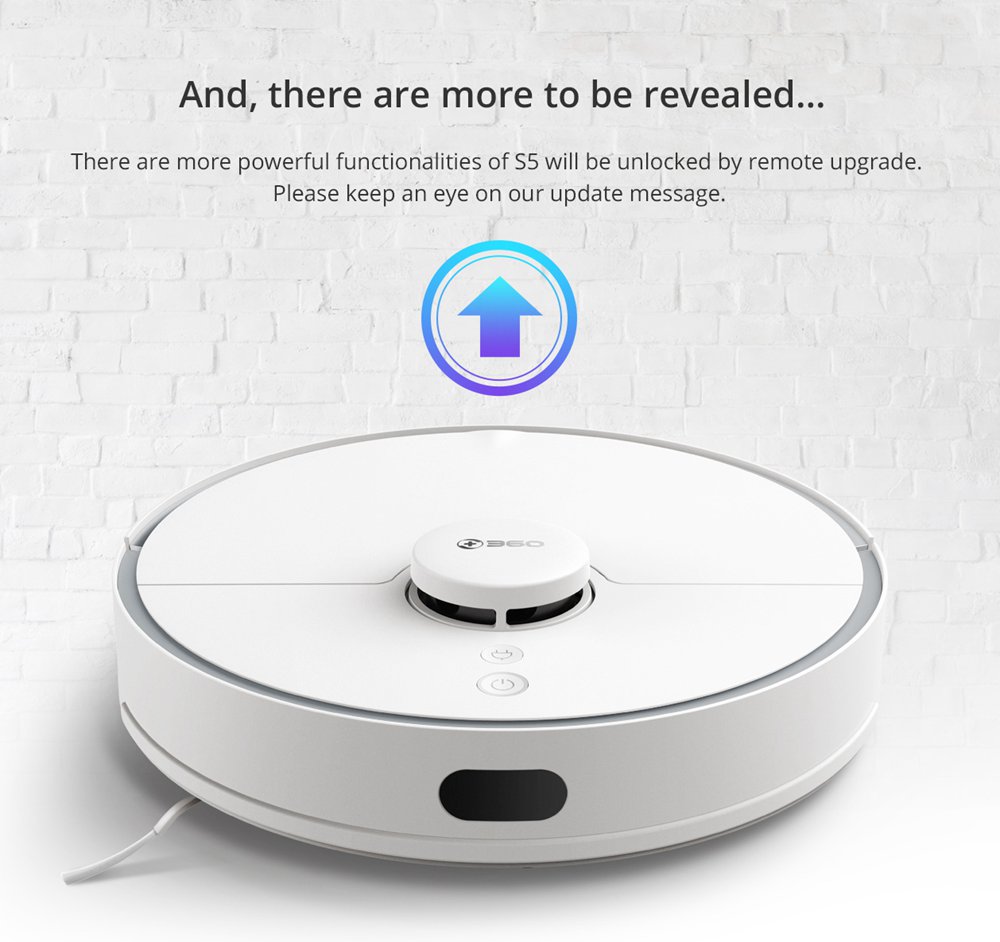 360 Smart Robot Vacuum Cleaner S5 2000Pa Suction White