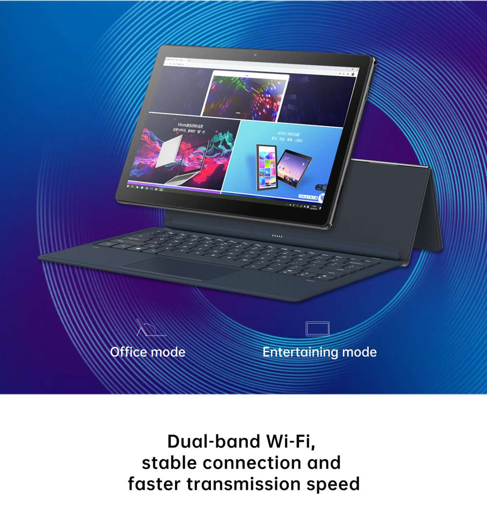 ALLDOCUBE KNote 5 Pro Tablet PC Intel Gemini Lake N4000 11.6 Inch 1920 x 1080 IPS Screen UHD600 Windows 10 6GB RAM 128GB SSD 4000mAh Battery English Version - Black