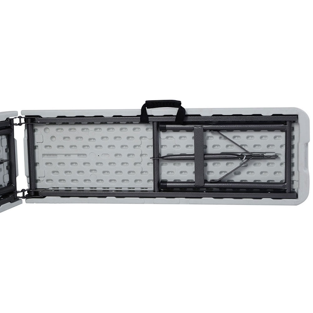 BXD183 6 Inch Outdoor Portable Folding Plastic Stool Waterproof For Picnic / Party / Camping - White