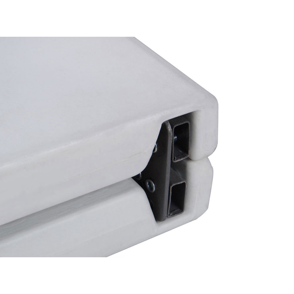 BXD183 6 Inch Outdoor Portable Folding Plastic Stool Waterproof For Picnic / Party / Camping - White