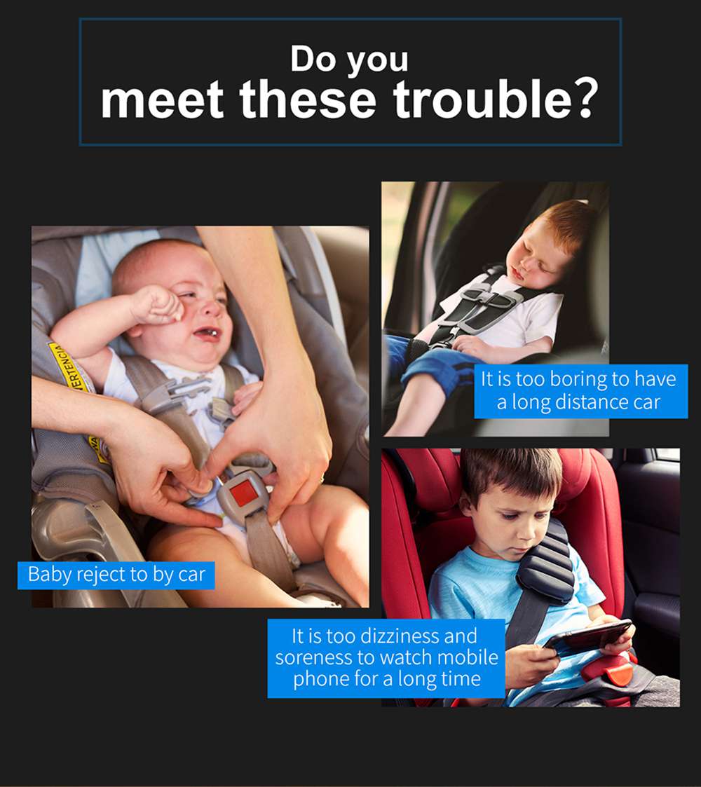 Baseus Car Rear Seat Phone Holder Rotatable For 4.7-12.9 Inch - Black