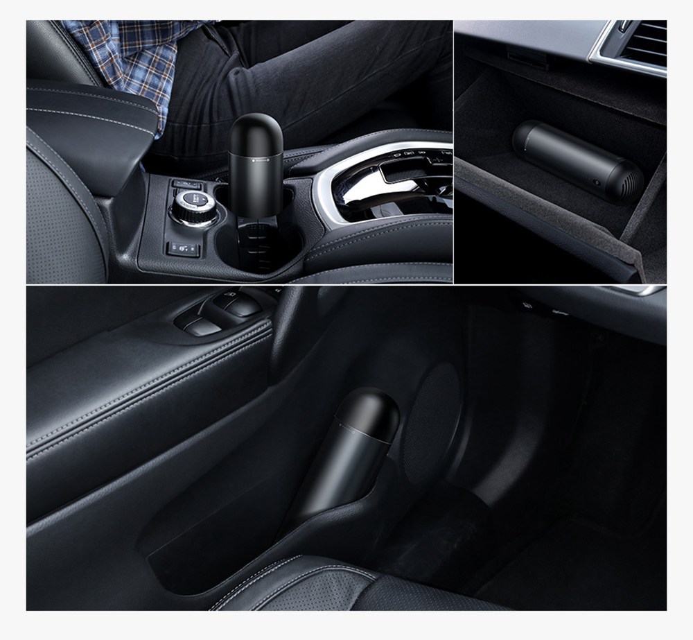 Baseus Portable Wireless Handheld Vacuum Cleaner 4000Pa Suction 2000mAh Battery For Car Home Computer Cleaning - Black