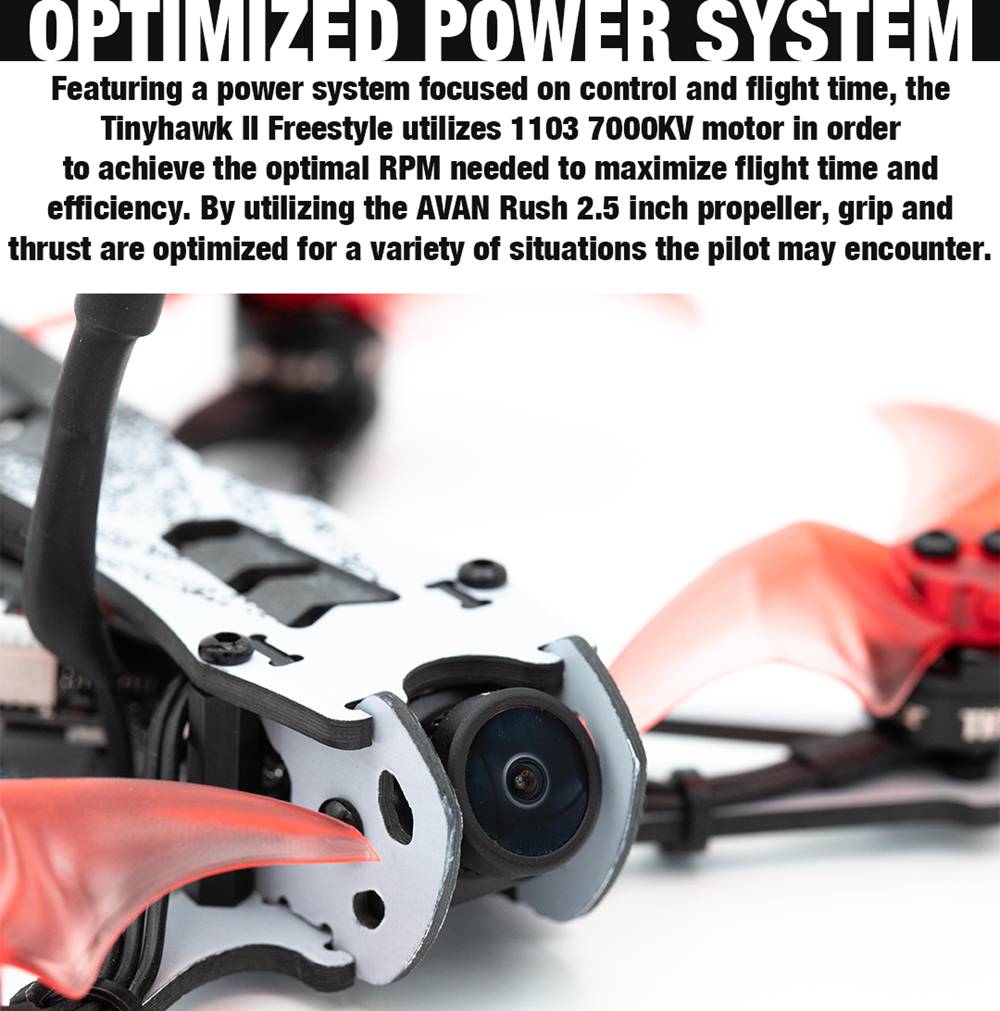 EMAX Tinyhawk II Freestyle 2.5 Inch FPV Racing Drone BNF Frsky D8 F4 FC 5A ESC 1103 Motor Runcam Nano 2 Camera 200mW VTX