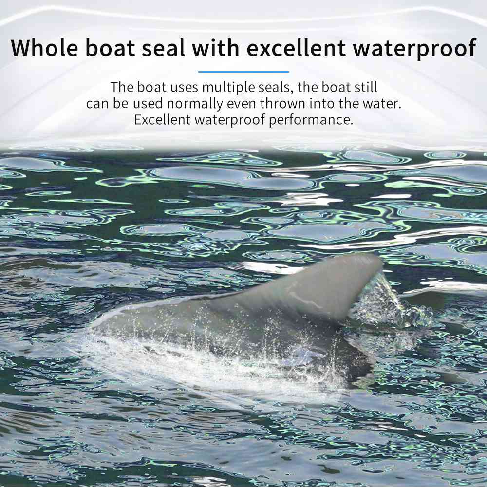 Flytec V302 2.4G 4CH Electric RC Boat Simulation Shark RTR