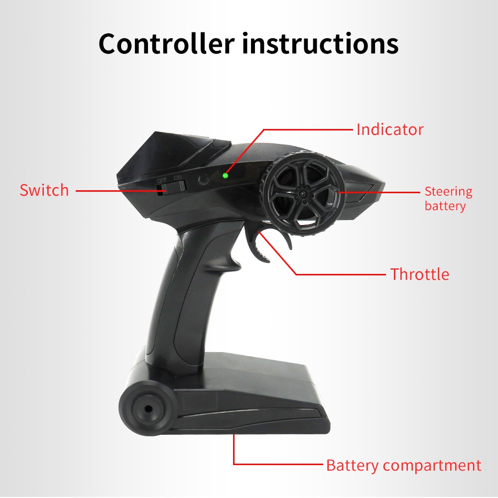 Flytec V302 2.4G 4CH Electric RC Boat Simulation Shark RTR