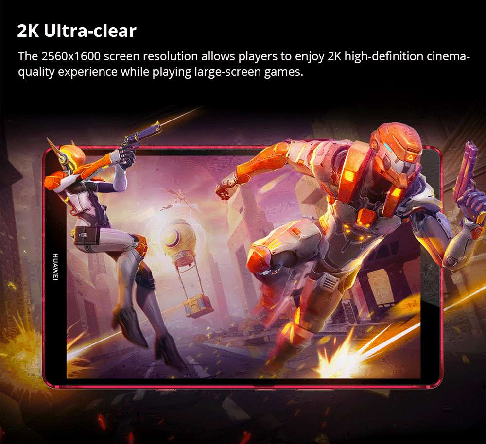 HUAWEI M6 4G Turbo Edition Tablet PC 8.4 Inch IPS 2560*1600 Screen Hisilicon Kirin 980 Octa Core Mali G76 Android 9.0 6GB RAM 128GB ROM 13.0MP + 8.0MP Camera 6100mAh Battery - Red