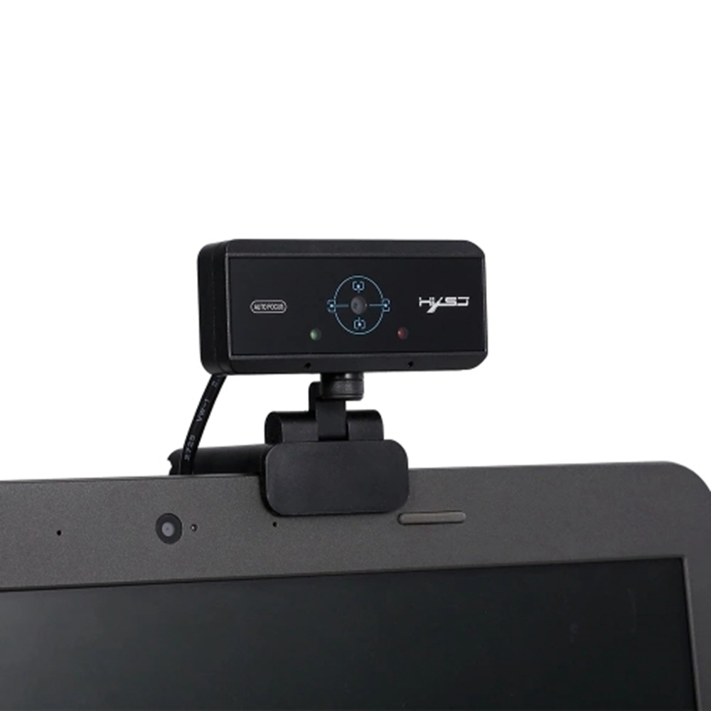 HXSJ S3 1080P HD Webcam 5MP Auto Focus Built-in Microphone Adjustable Angle Support Video Conference For Desktop PC / Laptop - Black