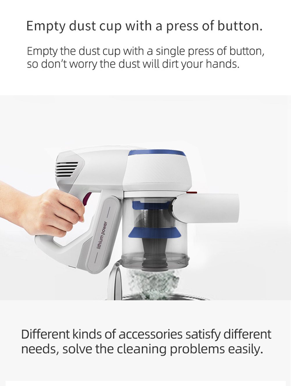 JIMMY JV53 Lite Handheld Cordless Vacuum Cleaner Blue