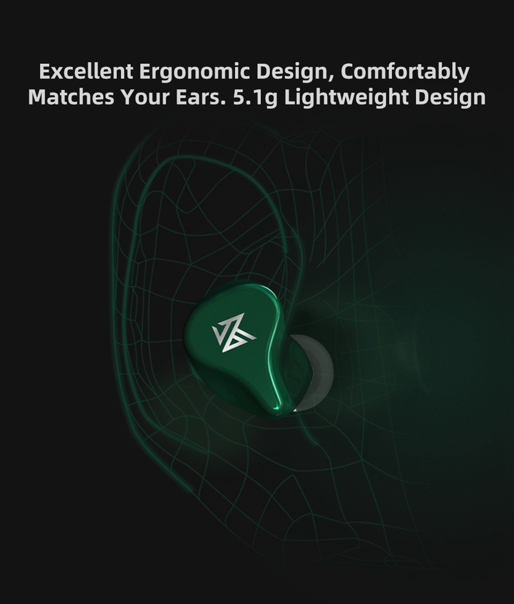 KZ Z1 TWS bluetooth 5.0 Earphone HiFi Dynamic Drivers Wireless Earbuds Touch Control Handsfree -Black