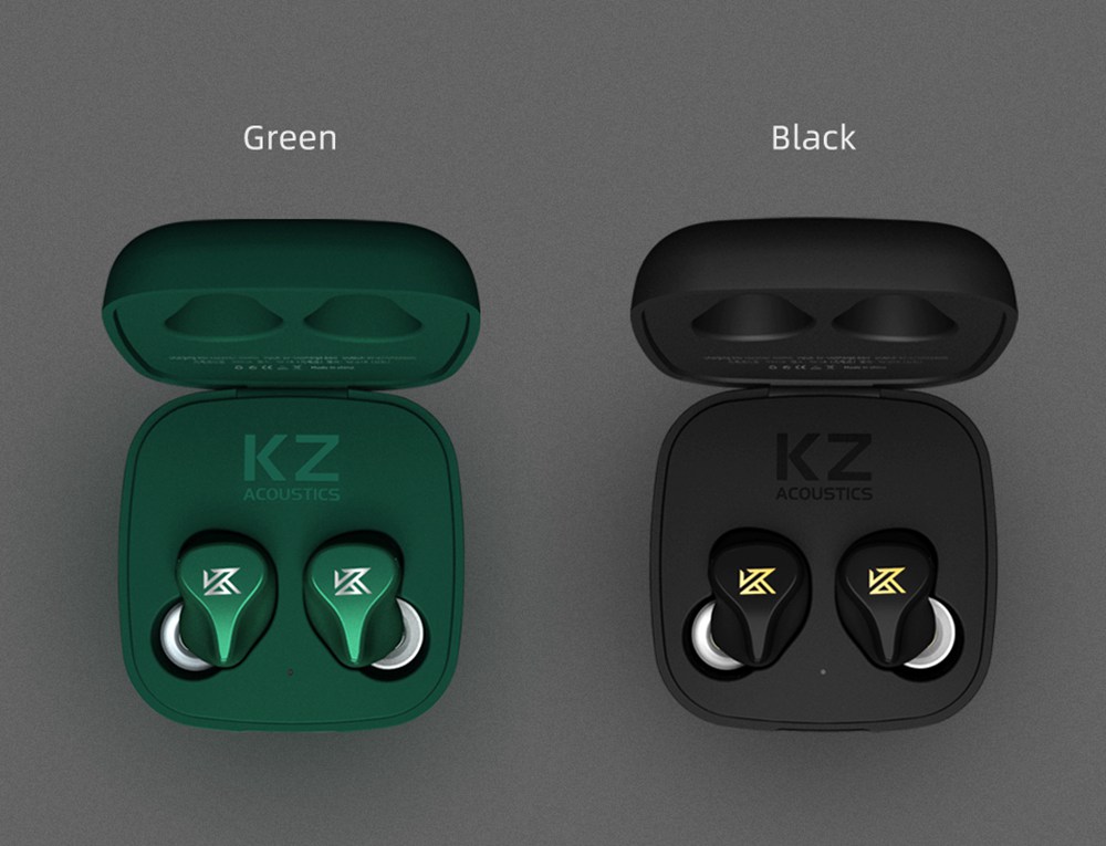 KZ Z1 TWS bluetooth 5.0 Earphone HiFi Dynamic Drivers Wireless Earbuds Touch Control Handsfree -Black