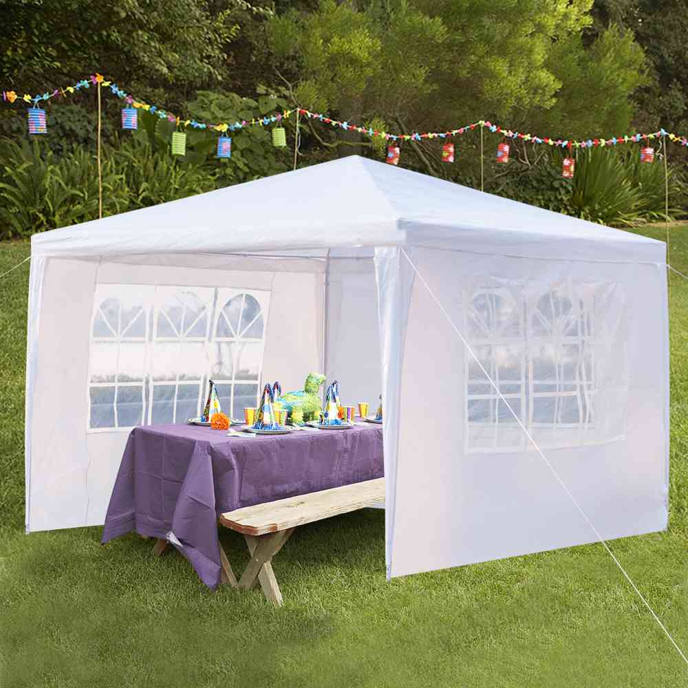 Portable 3 X 3m Three Sides Outdoor Waterproof Awning White