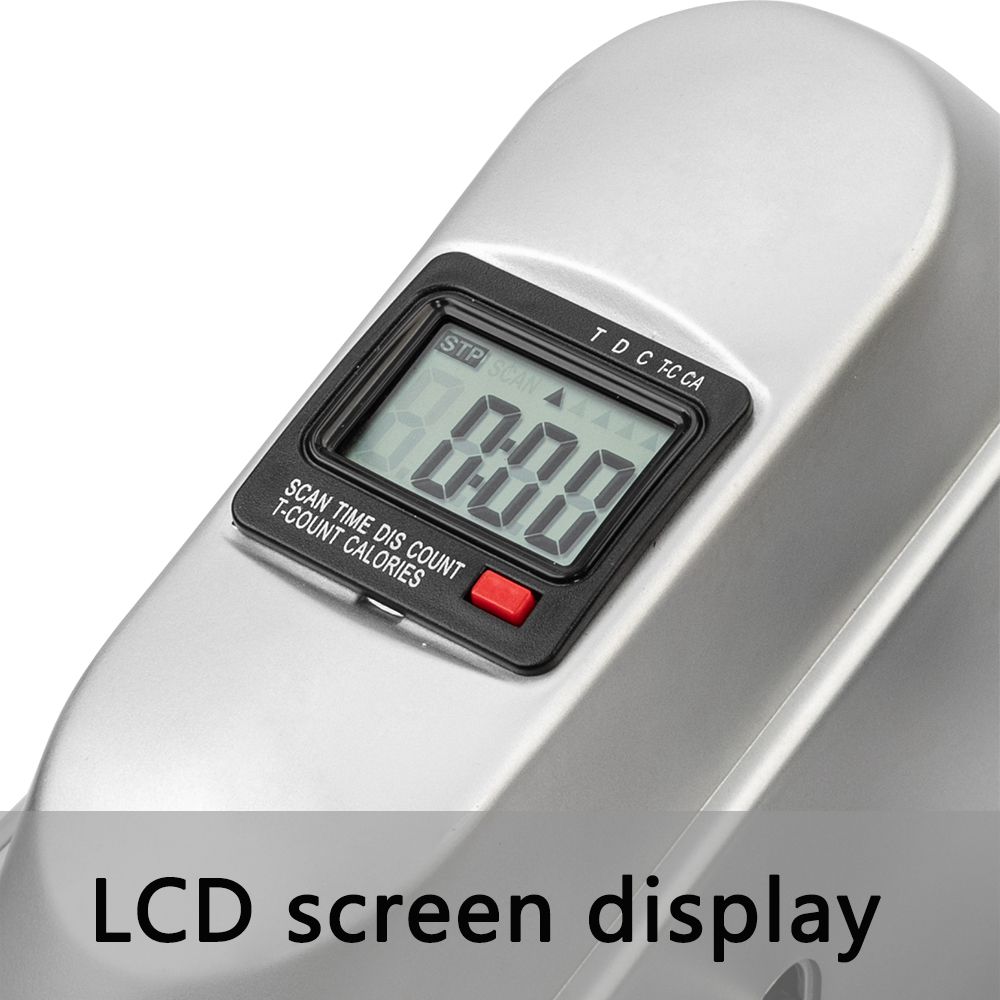 W002K Portable Mini Exercise Bike Hand And foot Trainer Smart Display Home Exercise Fat Loss - Silver
