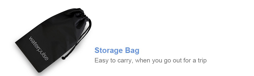 Waterpulse V500 Portable Oral Irrigator Teeth Cleaning Three Modes IPX7 Waterproof 1400mAh Battery 5V USB Fast Charge English Version - Black