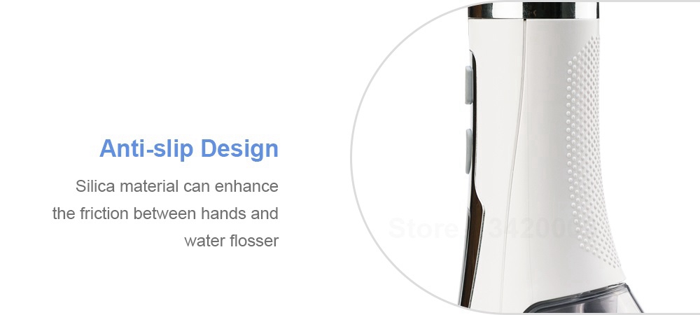 Waterpulse V500 Portable Oral Irrigator Teeth Cleaning Three Modes IPX7 Waterproof 1400mAh Battery 5V USB Fast Charge English Version - Black