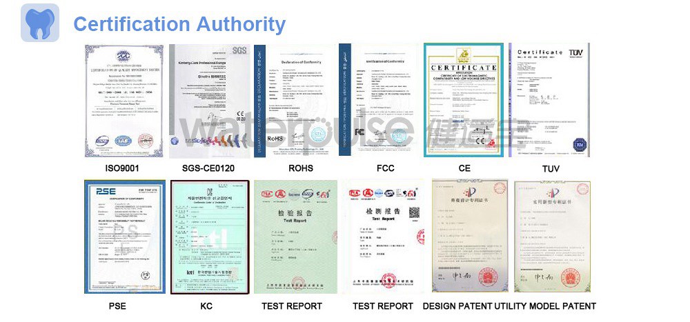 Waterpulse V500 Portable Oral Irrigator Teeth Cleaning Three Modes IPX7 Waterproof 1400mAh Battery 5V USB Fast Charge English Version - Black