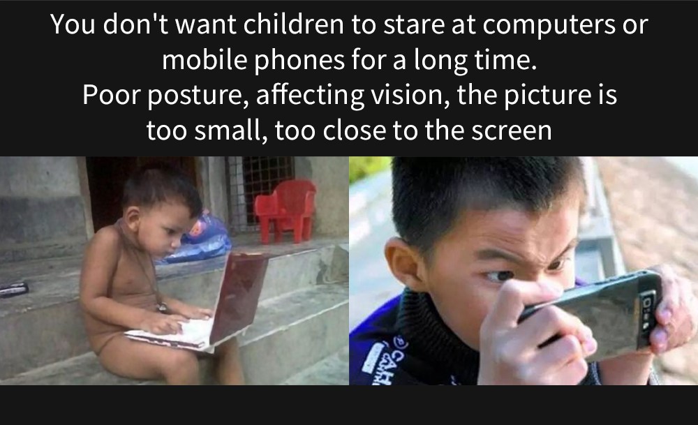 YG220 Mini Pocket Projector 480*320P Supports 1080P HDMI AV SD USB Compatible with Fire TV Stick/PS4/USB/HDMI/SD/AV