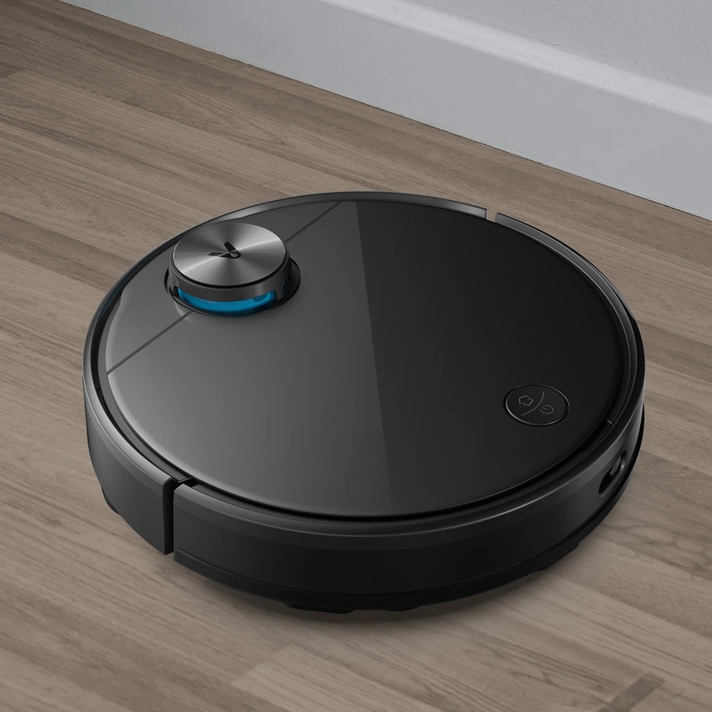 Xiaomi Viomi V3 Smart AI Robot Vacuum Cleaner 2600pa Suction 4900mAh Battery 3 Modes 550ml Water Tank With Disposable Disinfecting Rag Support 5 Maps - Black