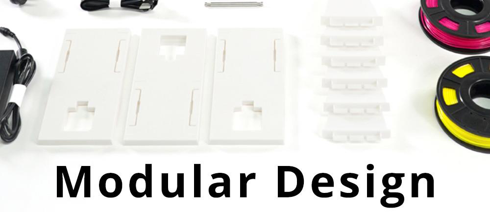 DOBOT MOOZ-3 Color Mixing 3D Printer 3-in 1-out Mix Color Print Head Full Color Range Triple Extruder Glass Heated Bed Mobile App Control