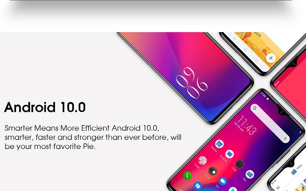 Elephone E10 Global Version 6.5 Inch 4G LTE Smartphone MT6762D 4GB RAM 64GB ROM Quad Rear Cameras NFC Android 10 4000mAh Battery Dual SIM Dual Standby - Blue