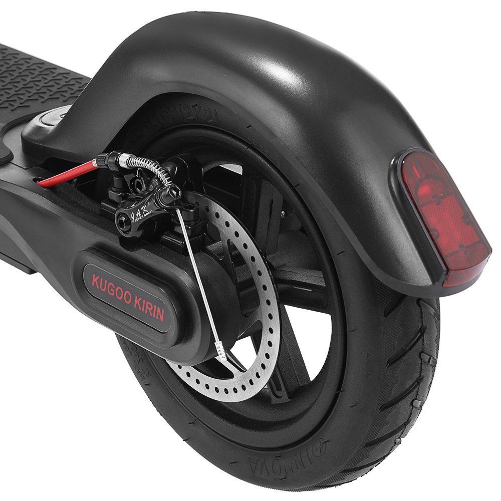 KUGOO KIRIN ES2 Folding Electric Scooter 350W Motor LED Display Screen Max 25KM/H 8.5 Inch Pneumatic Tire - Black