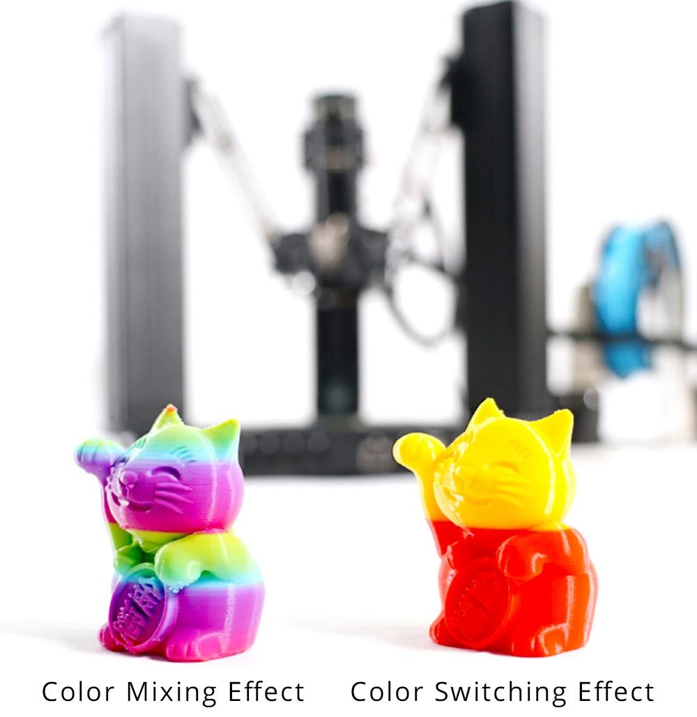 DOBOT MOOZ-3 Color Mixing 3D Printer 3-in 1-out Mix Color Print Head Full Color Range Triple Extruder Glass Heated Bed Mobile App Control