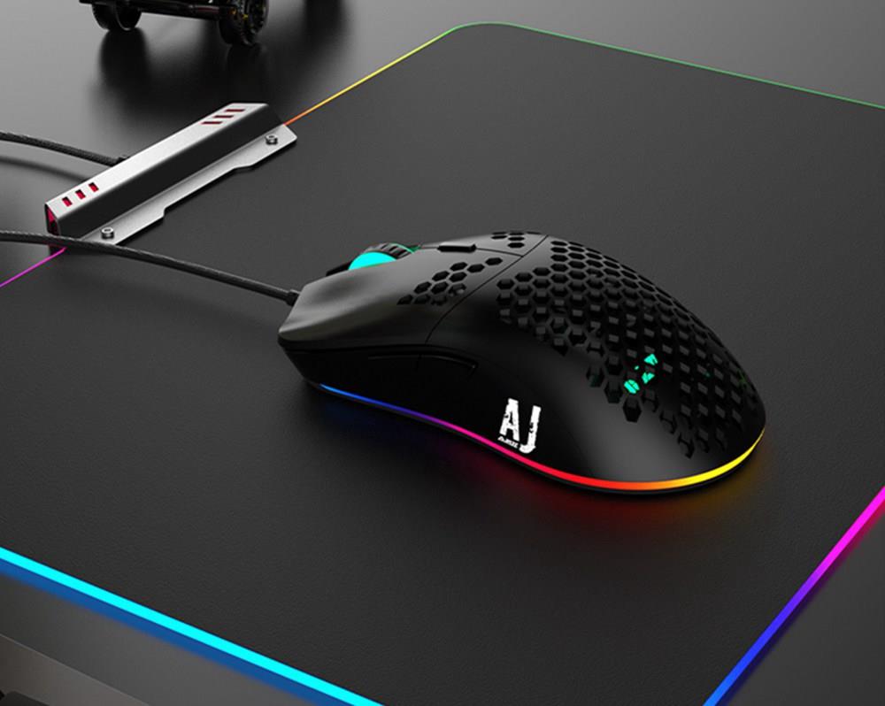Ajazz AJ390 Ultralight Hollow-out Wired Mouse White