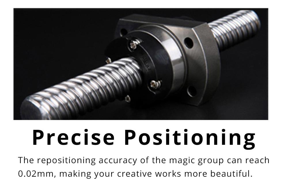 DOBOT MOOZ-3 Color Mixing 3D Printer 3-in 1-out Mix Color Print Head Full Color Range Triple Extruder Glass Heated Bed Mobile App Control