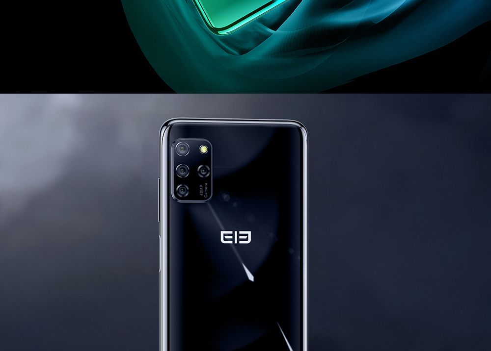 Elephone E10 Global Version 6.5 Inch 4G LTE Smartphone MT6762D 4GB RAM 64GB ROM Quad Rear Cameras NFC Android 10 4000mAh Battery Dual SIM Dual Standby - Blue