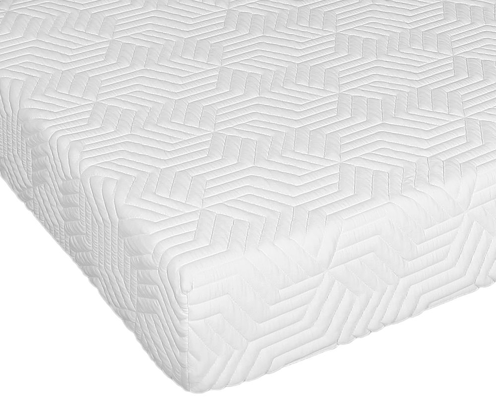 10 Inch 2-layer Silica Gel Memory Foam Mattress Ventilation Cool Comfortable With 2 Large Pillows - White