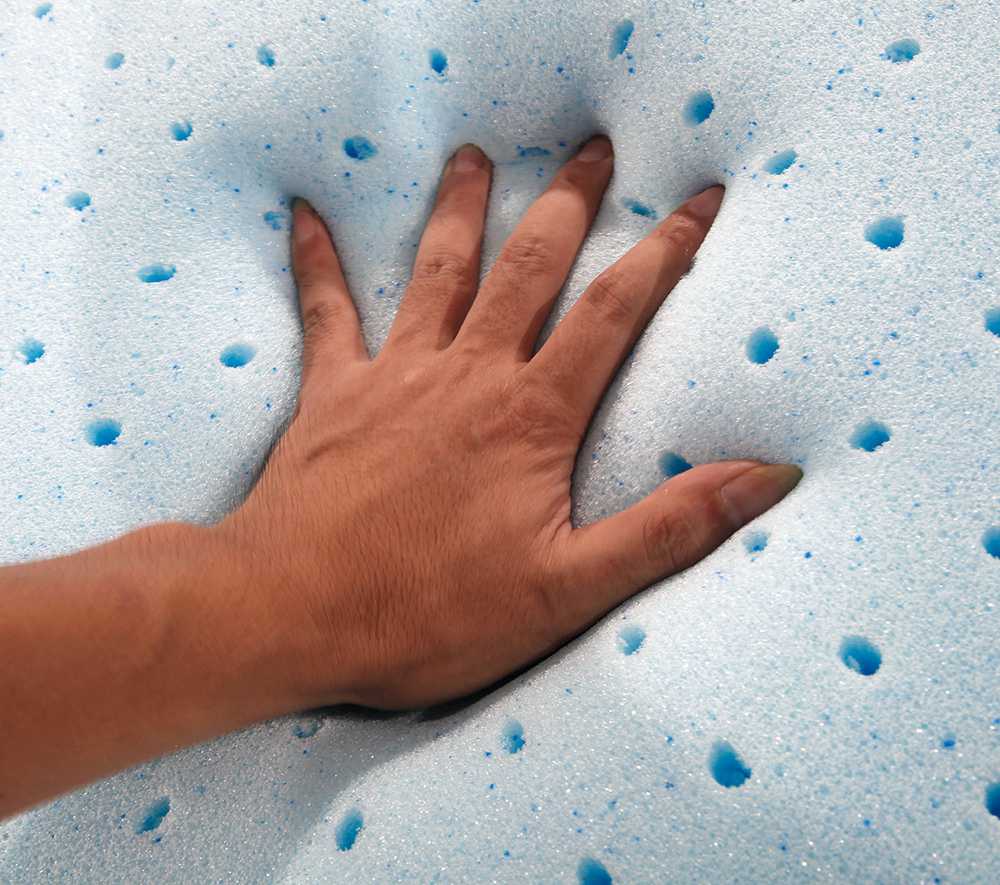 10 Inch 2-layer Silica Gel Memory Foam Mattress Ventilation Cool Comfortable With 2 Large Pillows - White