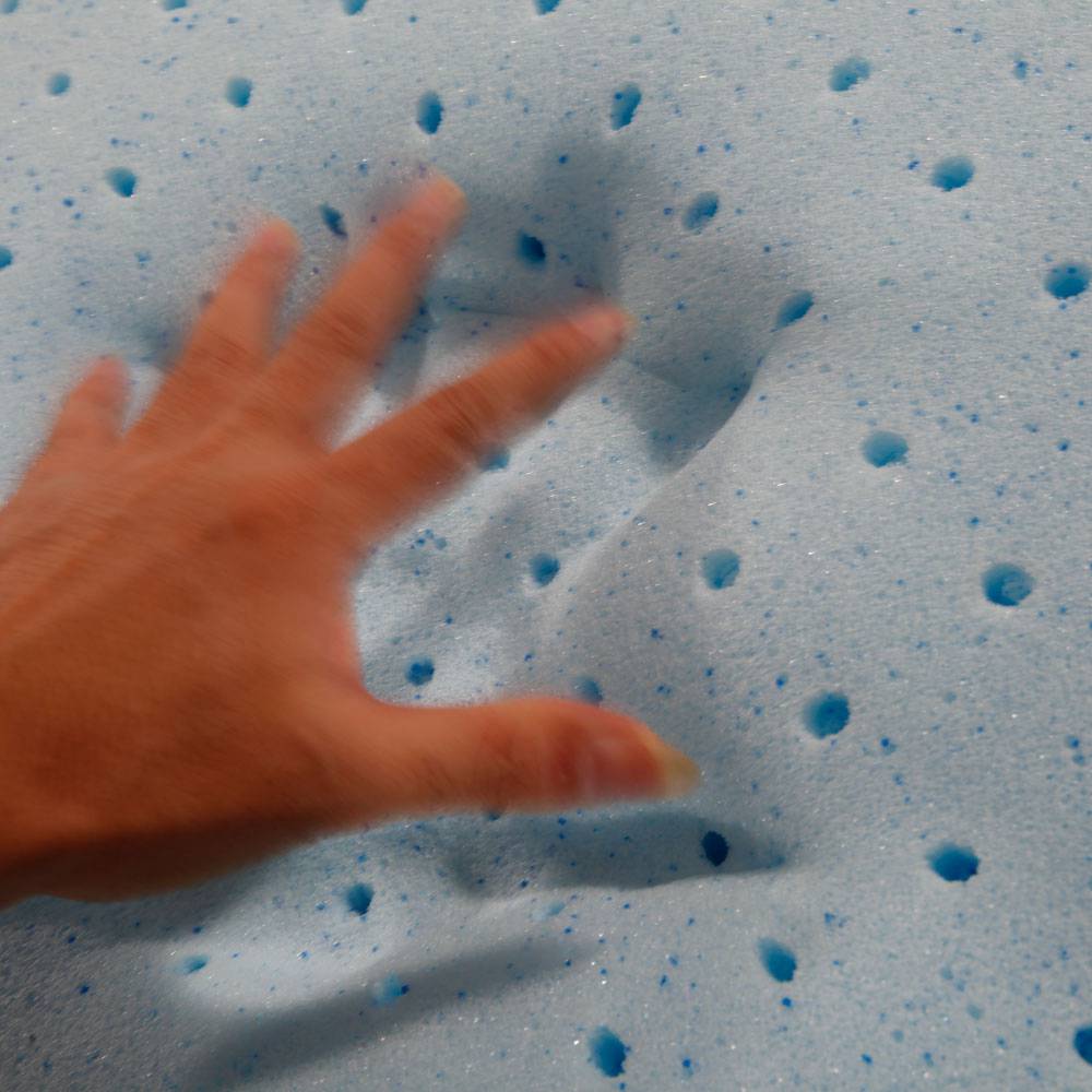 10 Inch 2-layer Silica Gel Memory Foam Mattress Ventilation Cool Comfortable With 2 Large Pillows - White