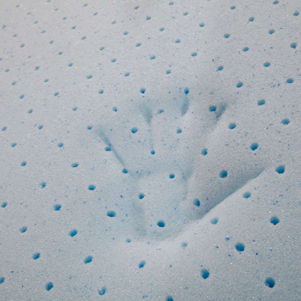 10 Inch 2-layer Silica Gel Memory Foam Mattress Ventilation Cool Comfortable With 2 Large Pillows - White