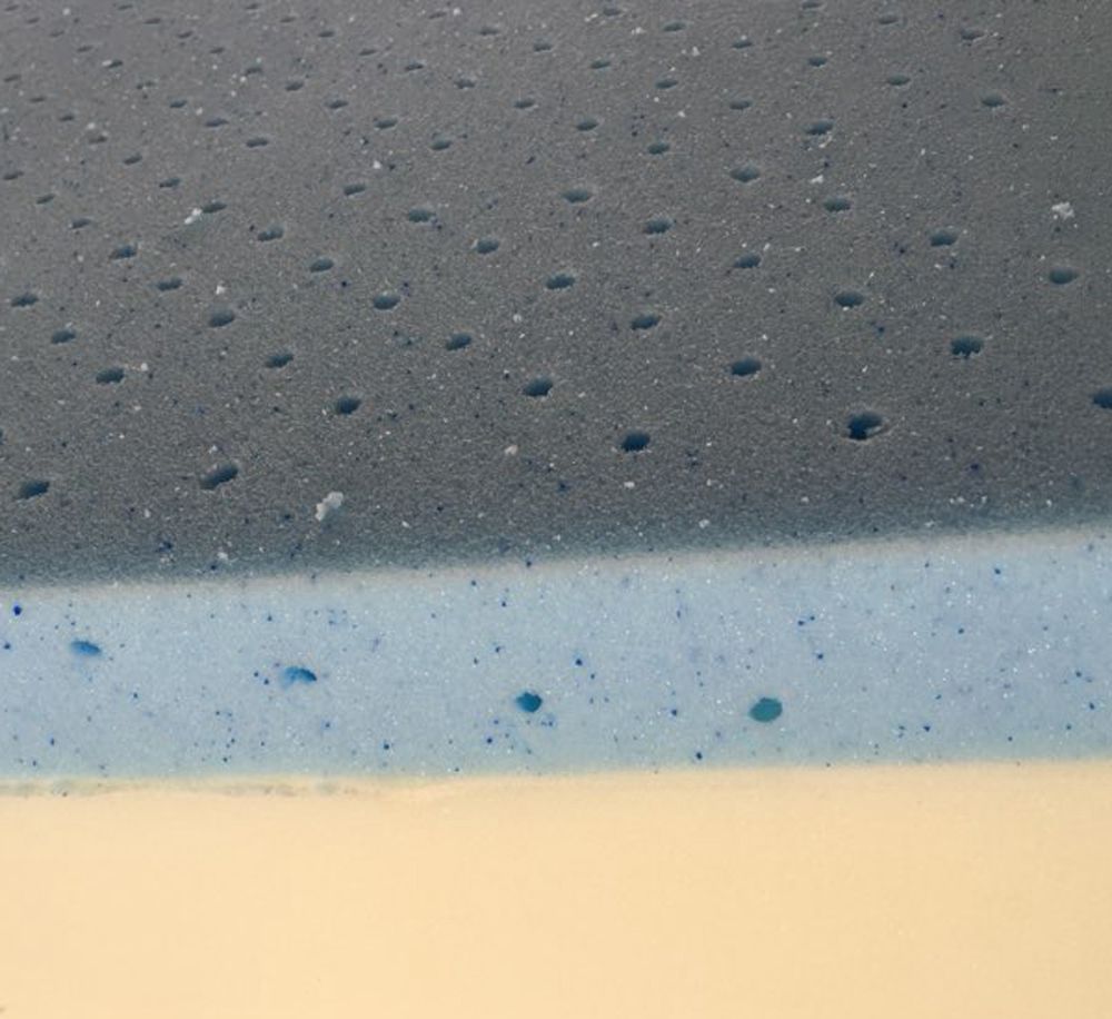 10 Inch 2-layer Silica Gel Memory Foam Mattress Ventilation Cool Comfortable With 2 Large Pillows - White