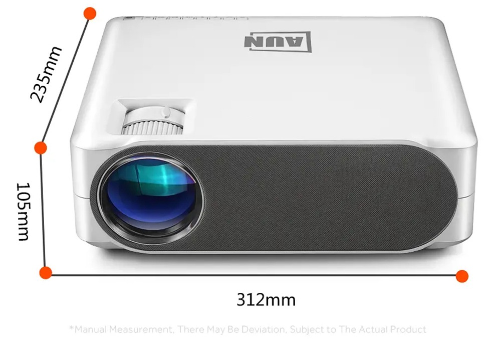 AUN BRIGHT LIFE! AKEY6S 5800LM Native 1080P Android LED Projector WiFi Bluetooth Miracast HDMI VGA USB AV SD