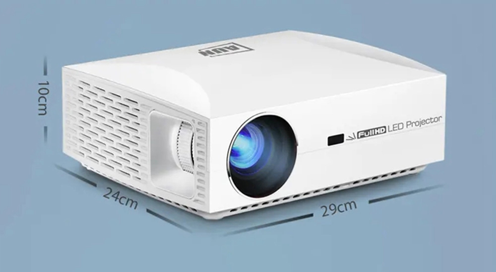 AUN F30 Native 1080P LED Projector 6500 Lumens 3D Home Theater 5.8 Inch LCD Supports 4K SPDIF HDMI USB 2*10W Speakers