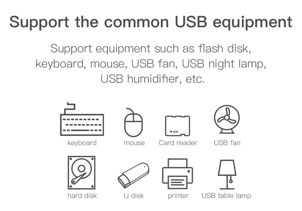 Baseus Round Box 4-in-1 Type-C HUB Adapter 12cm USB3.0 x 1 + USB2.0 x 3 Support 4TB SSD For Laptop Smartphone - Black