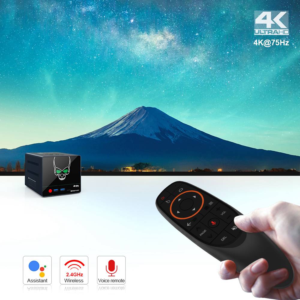 Beelink GS-King X S922X-H 4GB DDR4/64GB eMMC 4K 60fps TV Box Supports 2*3.5 inch HDD NASdolby DTS Android 9.9 2.4G+5.8G WIFI Gigabit LAN