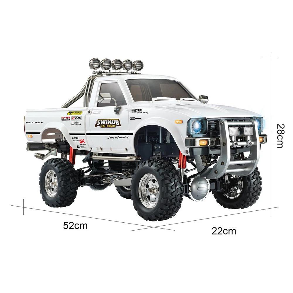 HG P409 1/10 2.4G 4WD RC Car Truck Rock Crawler without Battery Charger - White