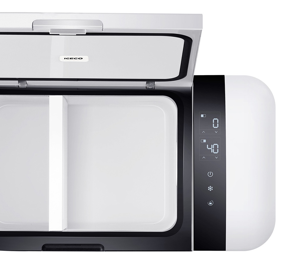 ICECO GO20 Portable Smart Refrigerator Refrigerated + Frozen Removable Dual Zone 20L Capacity APP Control Two Modes With SECOP Compressor For Travel / Picnic / Car - White