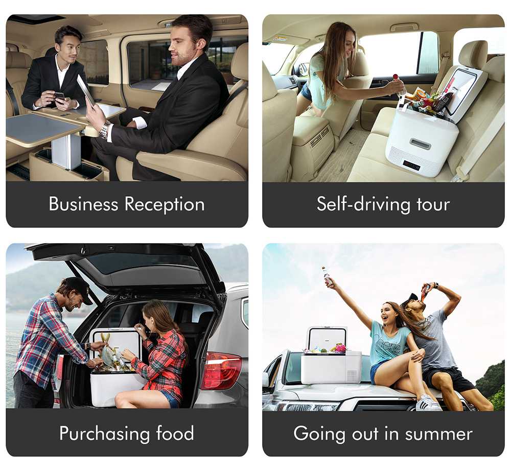 ICECO GO20 Portable Smart Refrigerator Refrigerated + Frozen Removable Dual Zone 20L Capacity APP Control Two Modes With SECOP Compressor For Travel / Picnic / Car - White