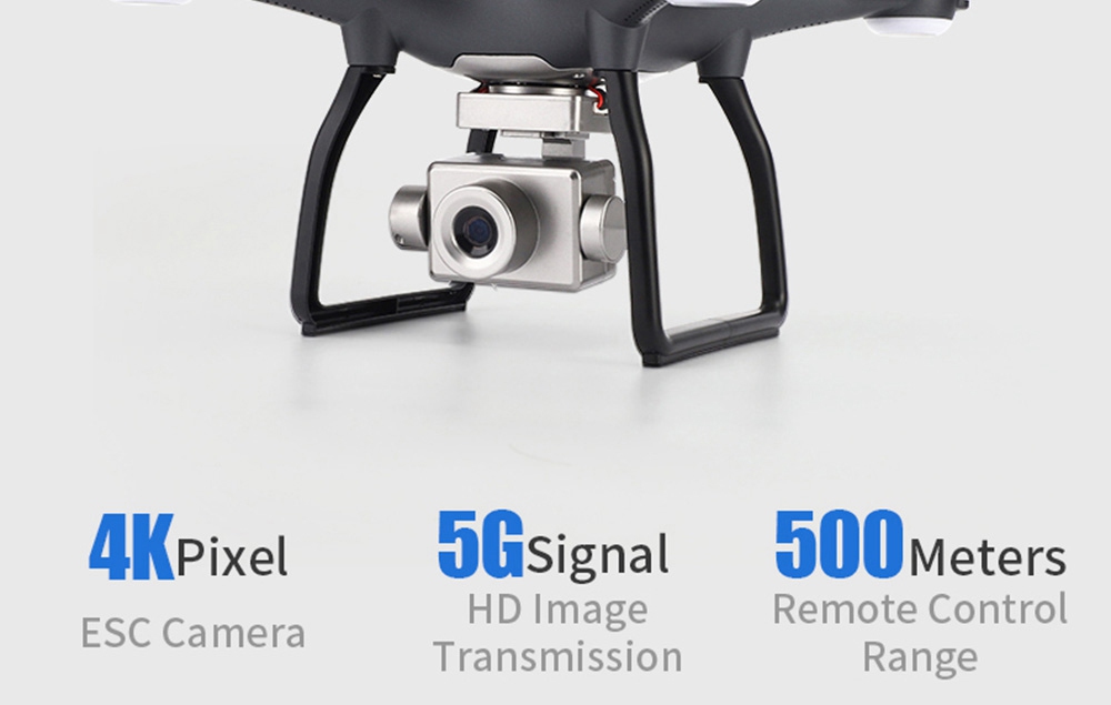 X13 5G WIFI Dual GPS Brushless RC Drone With 4K 120 Degrees Wide-angle ESC Antishake Camera RTF - Three Batteries