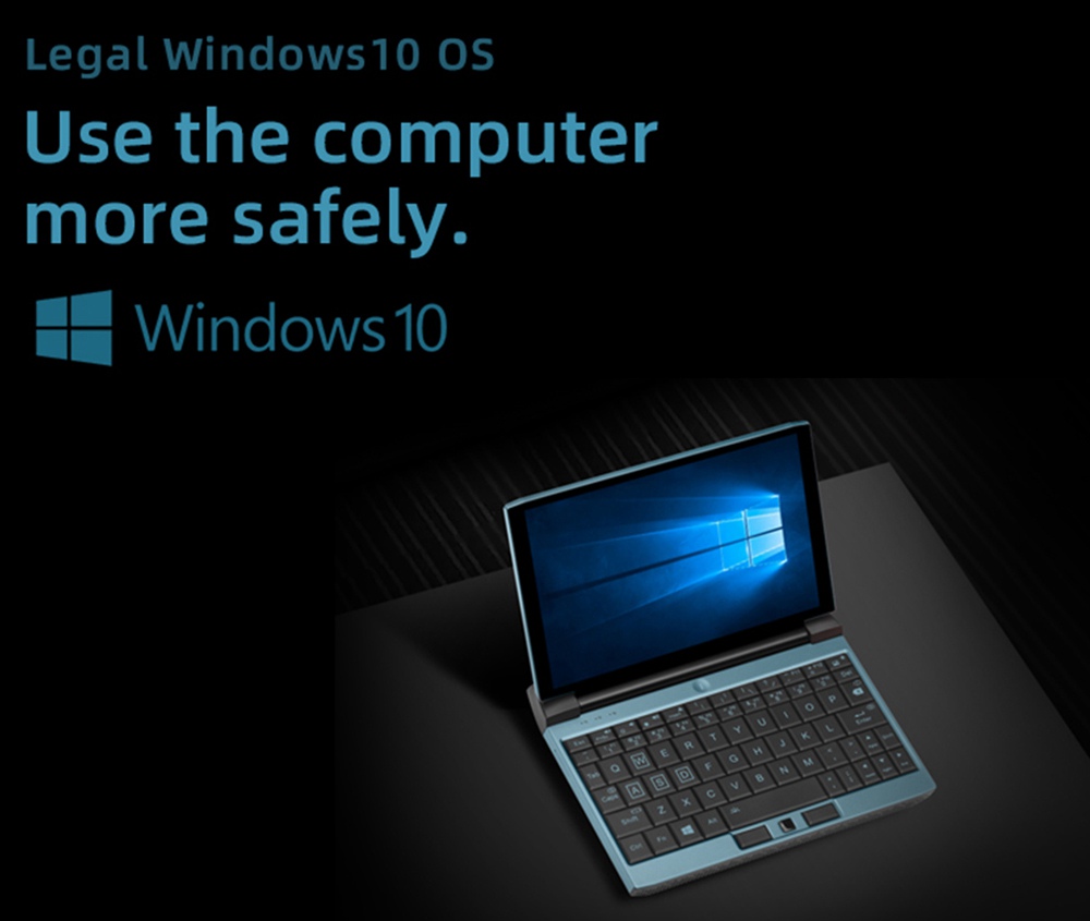 One Netbook OneGx1 Gaming Laptop 7-inch 1920x1200 i5-10210Y 16GB RAM 512GB SSD WiFi 6 Windows 10 5G Version - Blue