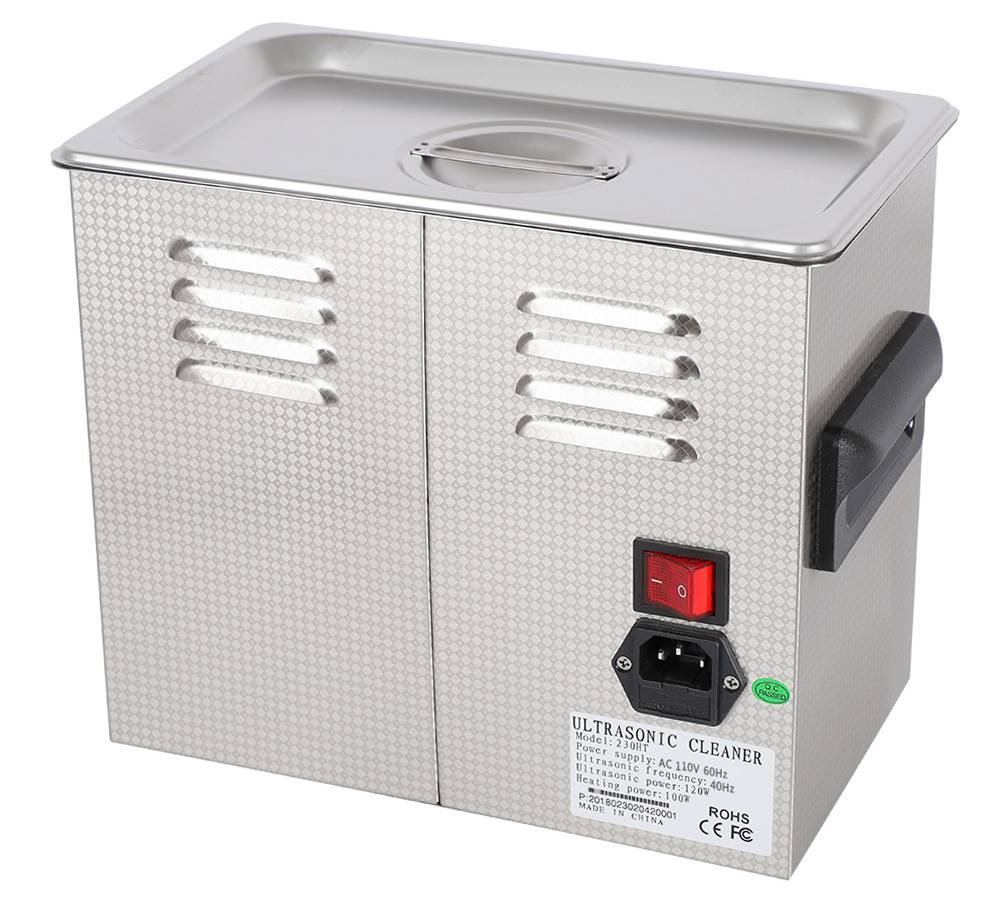 ZOKOP 230HT Stainless Steel Ultrasonic Cleaner 3L Capacity Blue