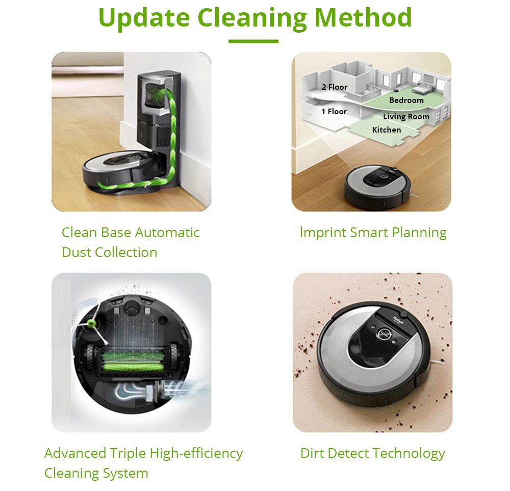 iRobot Roomba i7+ (7550) Robot Vacuum With Automatic Dirt Disposal-Empties Itself Wi-Fi Connected Smart Mapping Works With Alexa Ideal for Pet Hair Carpets Hard Floors - Silver