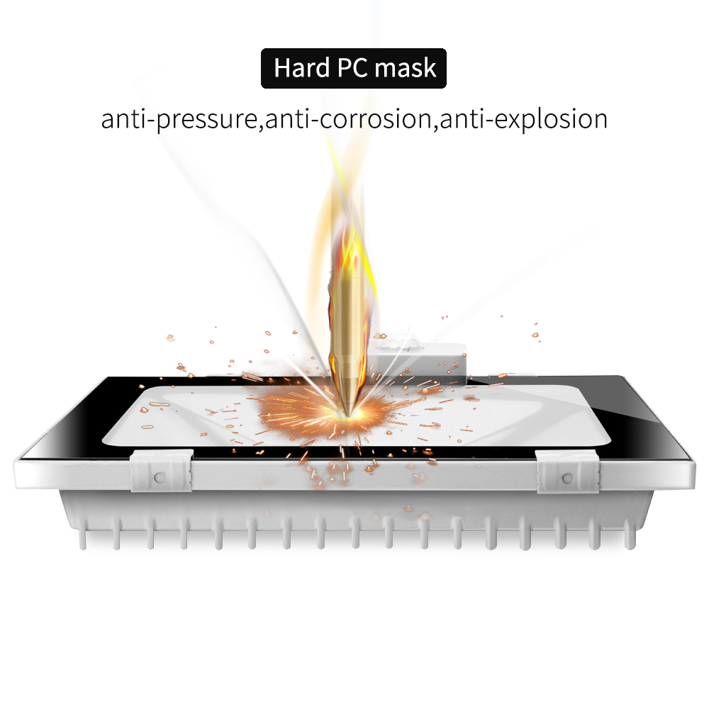 100W 8000 Lumens Recyclable Outdoor LED Light IP65 Waterproof Human Body Induction Automatic Control With Sensor - Cool White